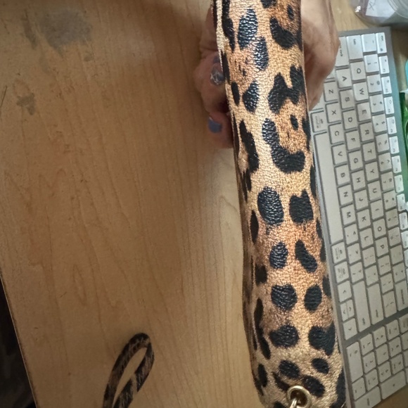 Leopard Print Double Zipper Wristlet/Wallet - Picture 6 of 6